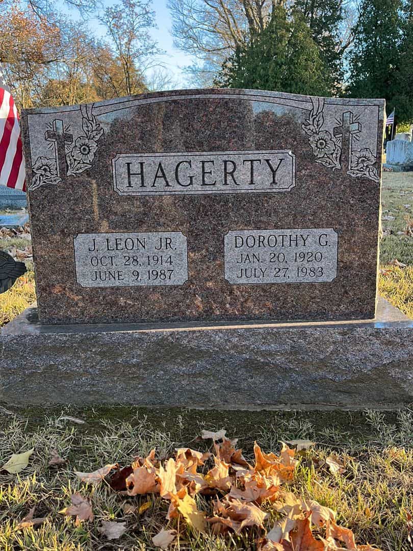 J. Leon Hagerty Junior's grave. Photo 1