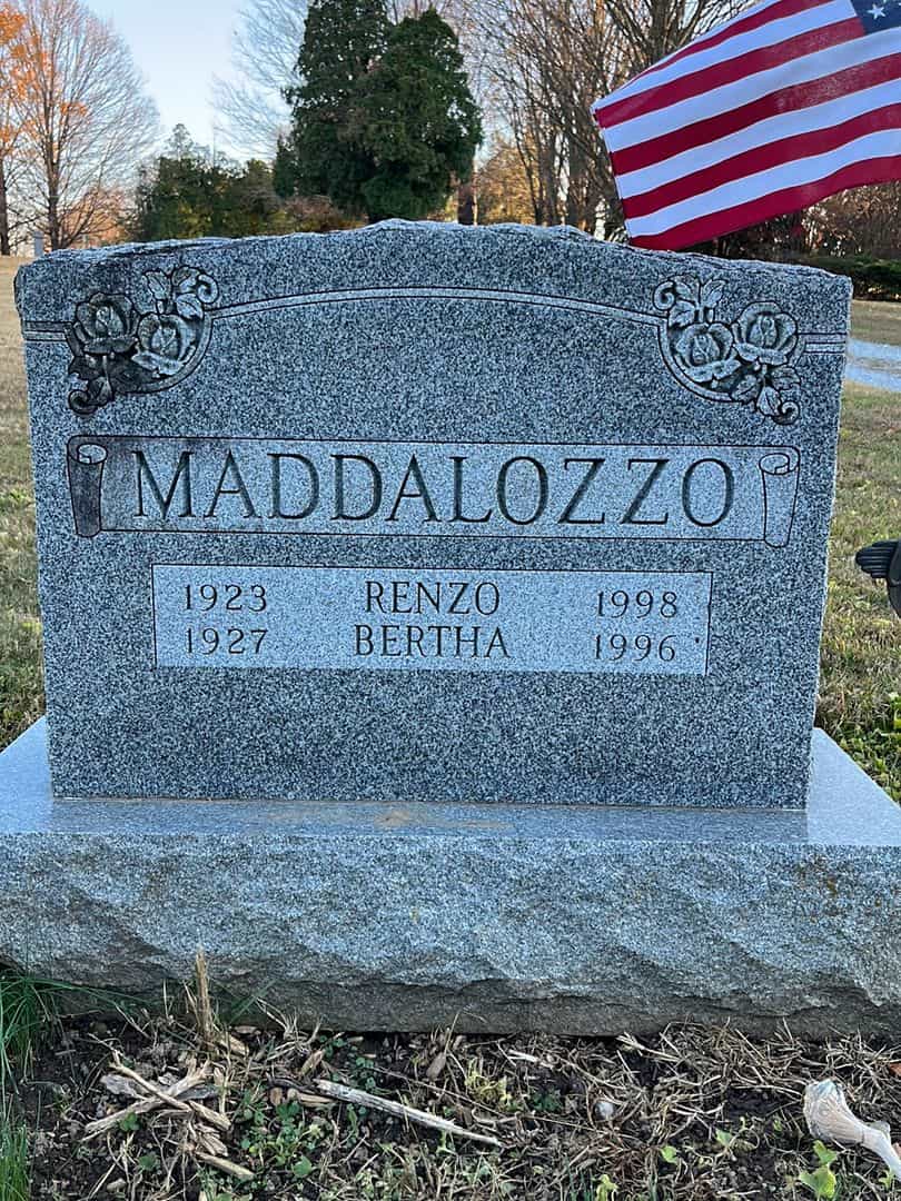 Bertha Maddalozzo's grave. Photo 1