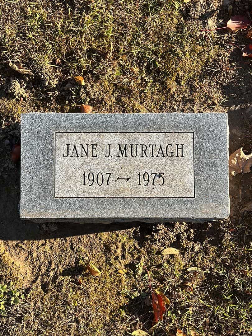 Jane J. Murtagh's grave. Photo 4