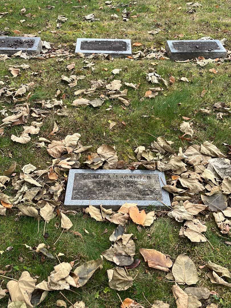 Craig A. Lackford's grave. Photo 2