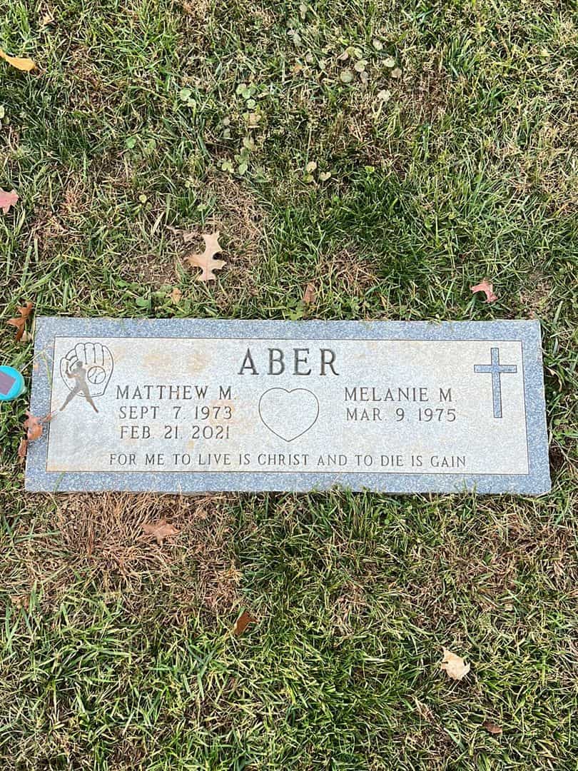 Matthew M. Aber's grave. Photo 1