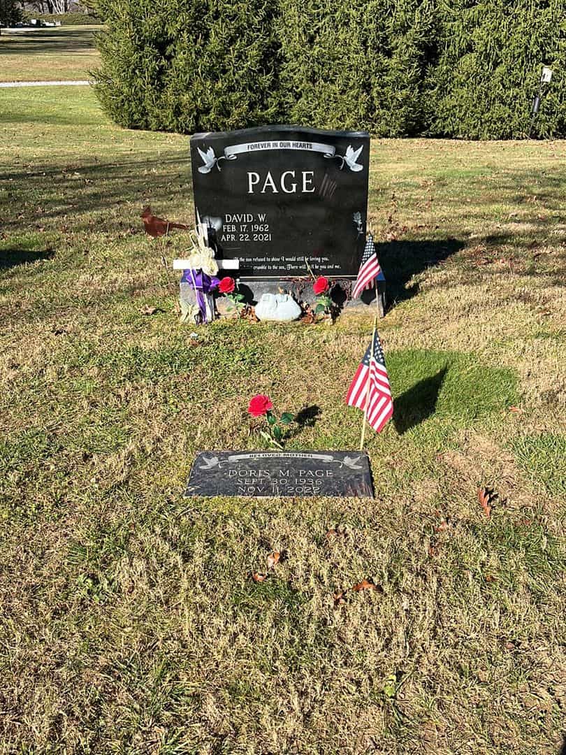 David W. Page's grave. Photo 3