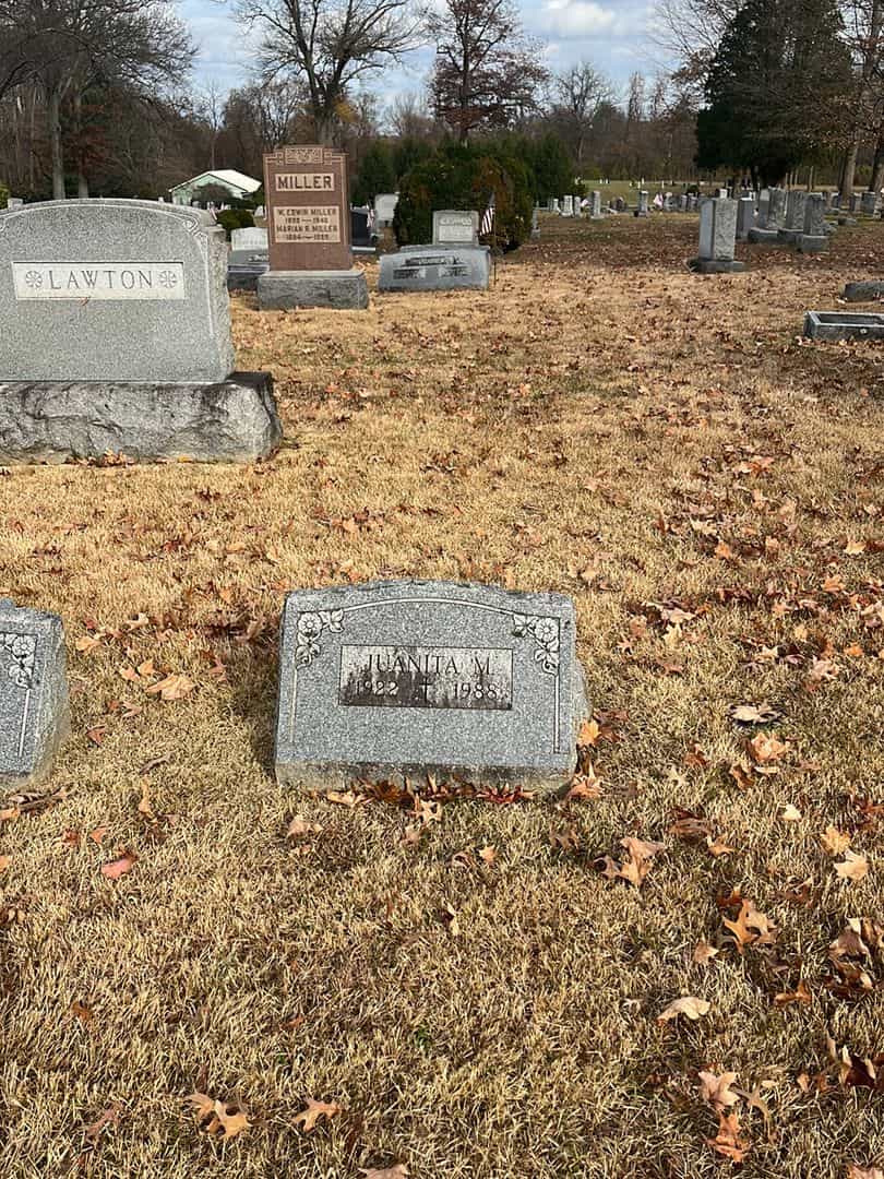 Juanita M. Talley's grave. Photo 2