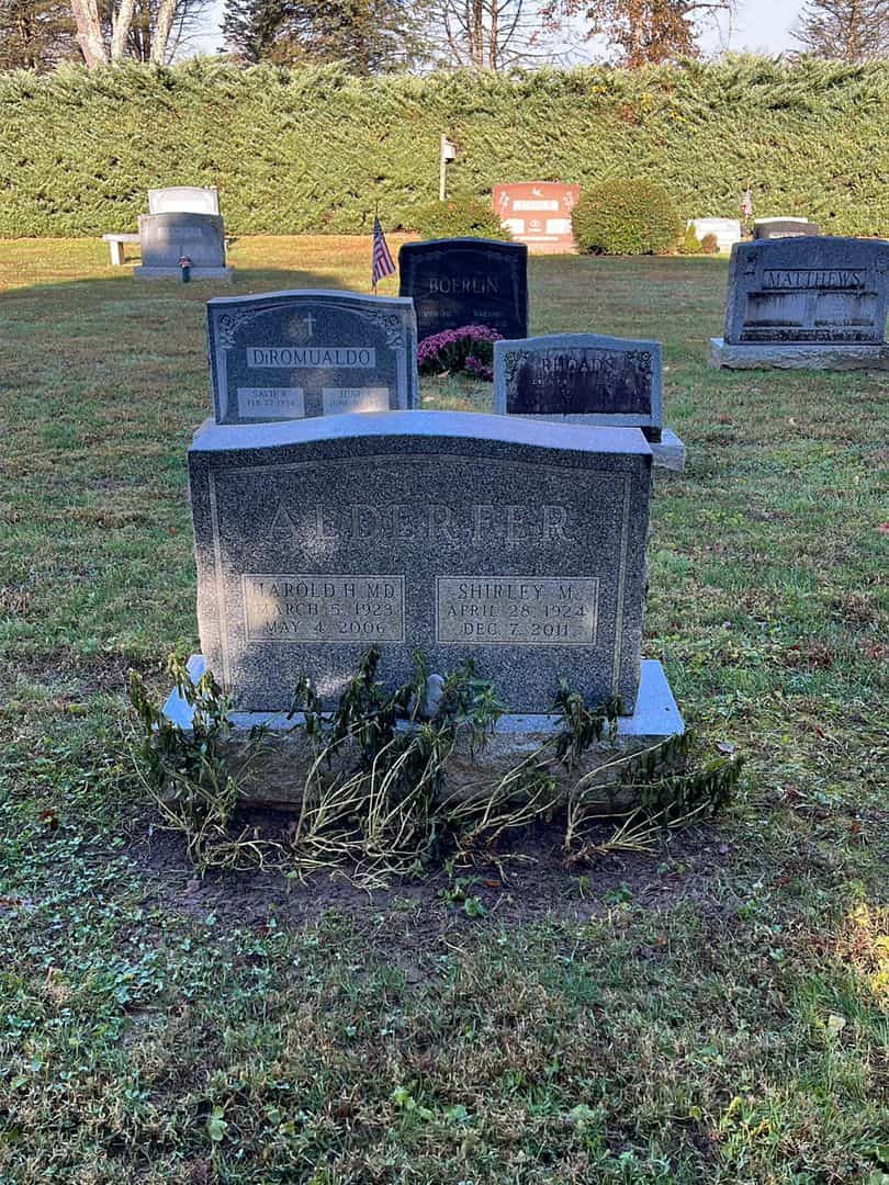 Shirley M. Alderfer's grave. Photo 2