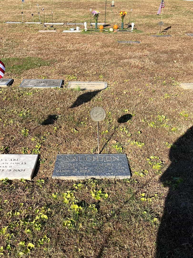 Harry F. Naughton's grave. Photo 2