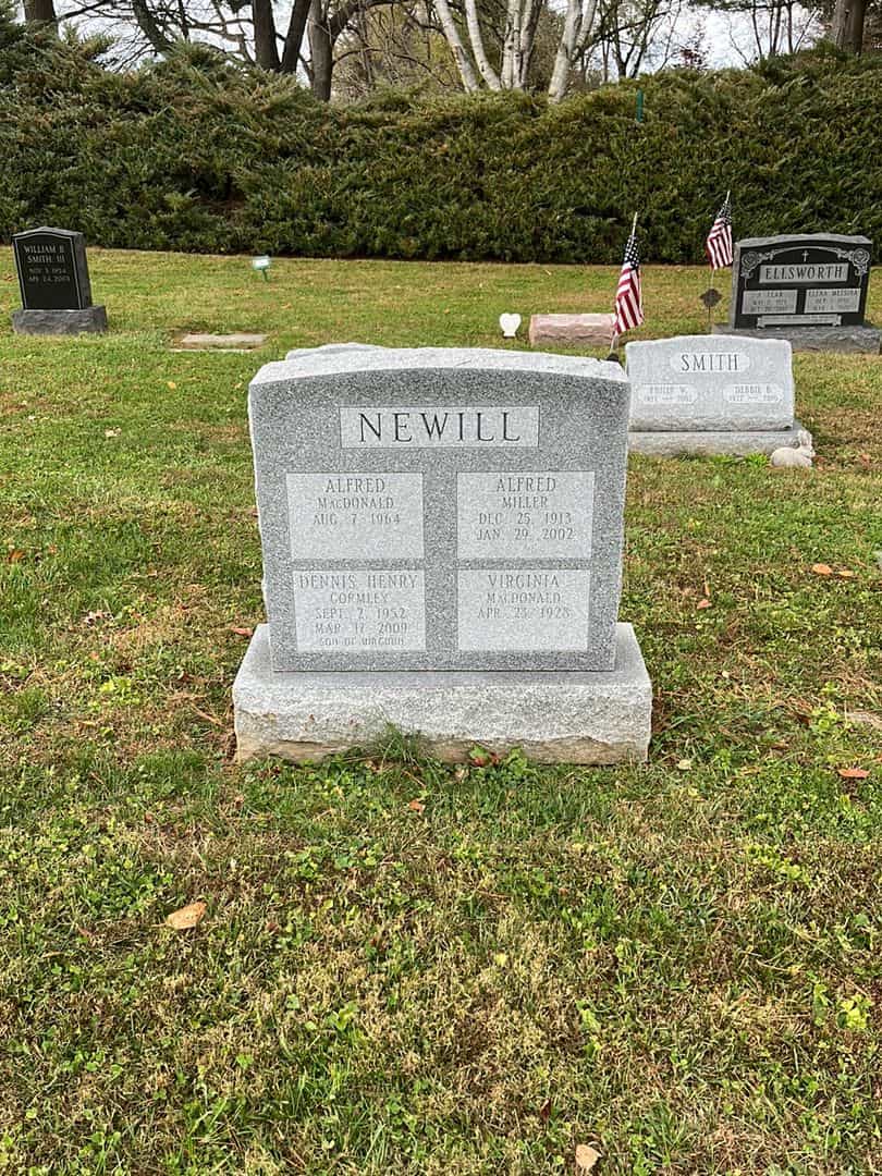 Virginia MacDonald Newill's grave. Photo 2
