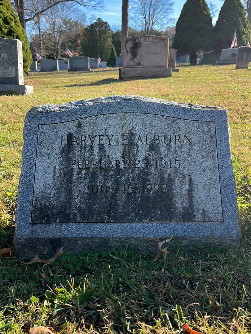 Harvey E. Alburn's grave. Photo 1