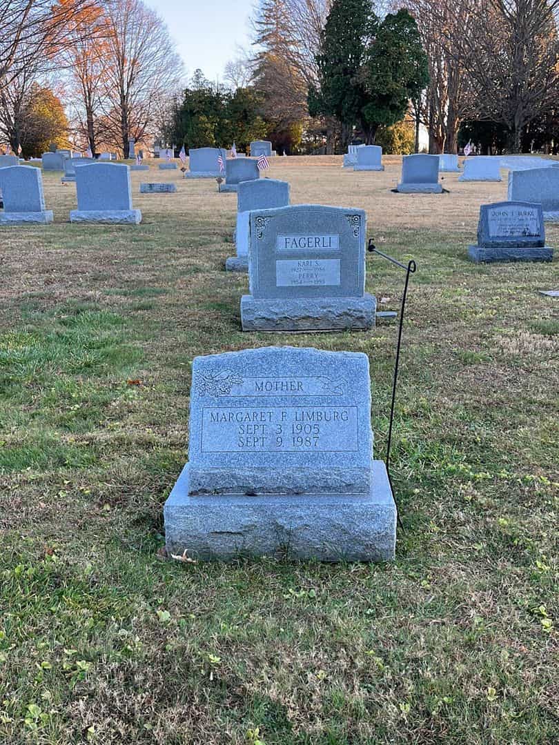Margaret F. Limburg's grave. Photo 3