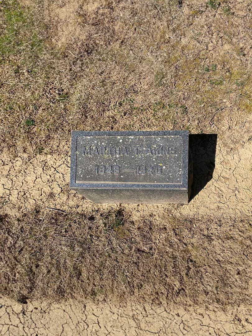 Martha Taylor Akins's grave. Photo 2