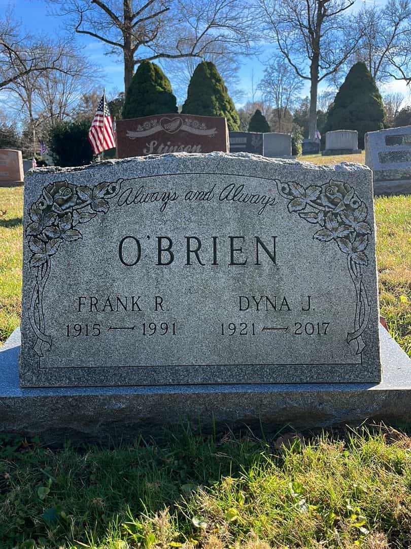 Dyna J. O'Brien's grave. Photo 1