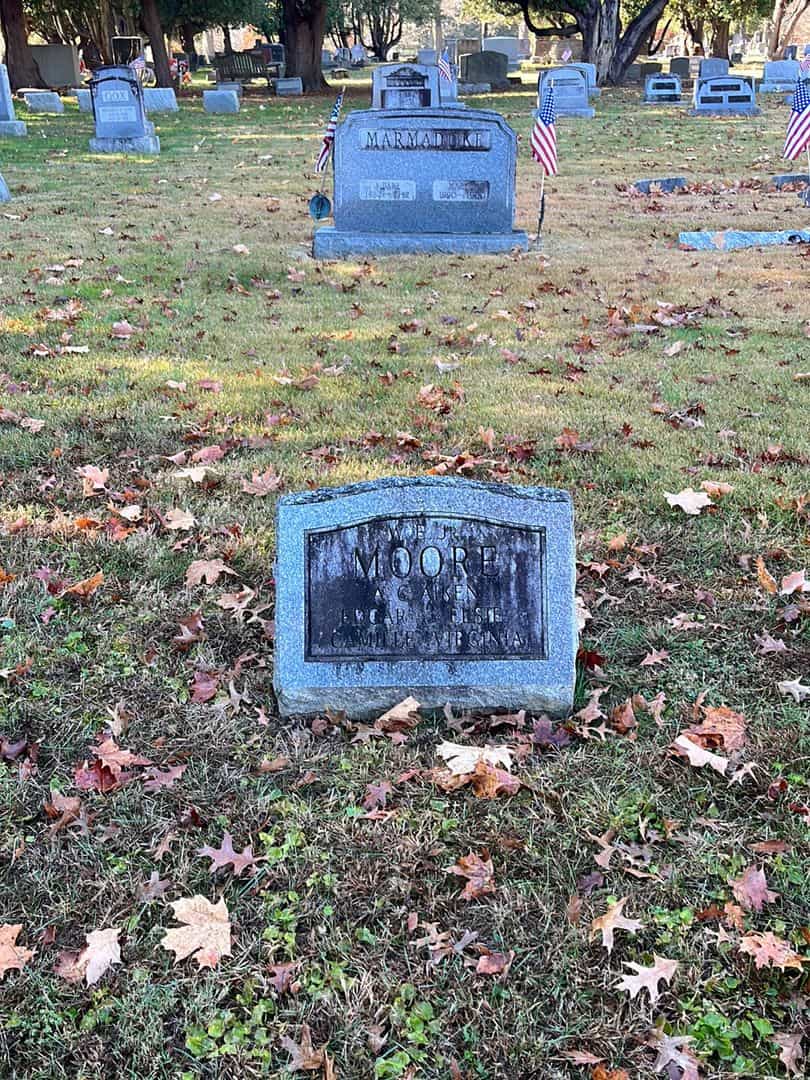 Alfred C. Aiken Moore's grave. Photo 2